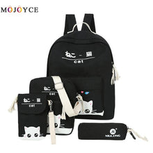 Load image into Gallery viewer, 4pcs/Set Women Canvas Backpack