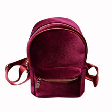 Load image into Gallery viewer, Women Stylish Cool Velvet Small Size Back pack