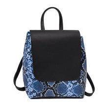 Load image into Gallery viewer, Serpentine Pattern Leather Print Women Backpack