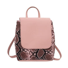 Load image into Gallery viewer, Serpentine Pattern Leather Print Women Backpack