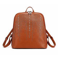 Load image into Gallery viewer, New Fashion Rivet Bead Leather Women Backpack