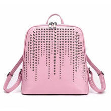 Load image into Gallery viewer, New Fashion Rivet Bead Leather Women Backpack
